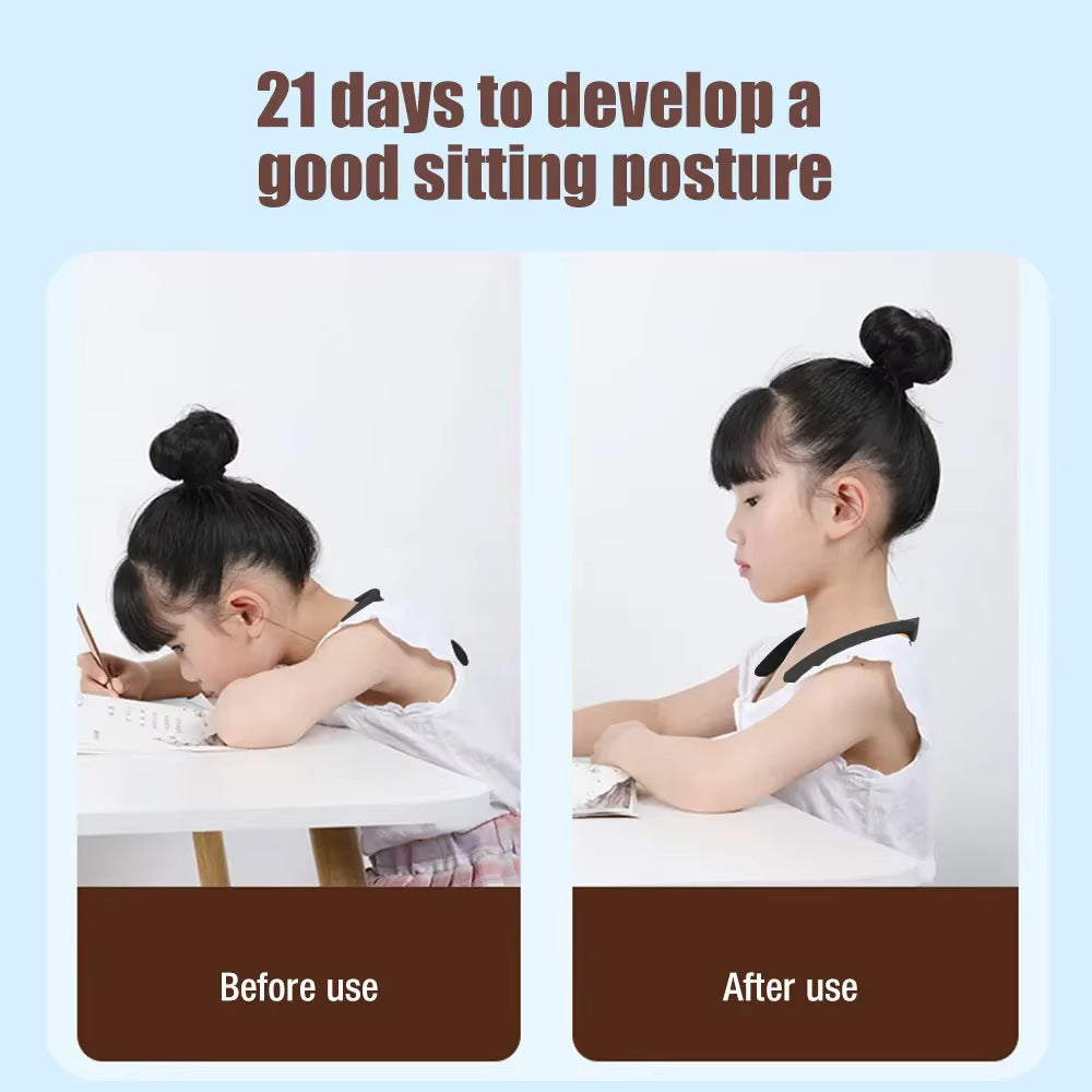 Smart Posture Corrector Back Posture Reminder Neck Hump Correct Realtime Scientific Posture Training Monitoring for Adult Kids